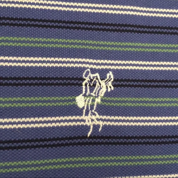 Ashworth EZ tech striped cotton golf shirt L - Picture 6 of 8